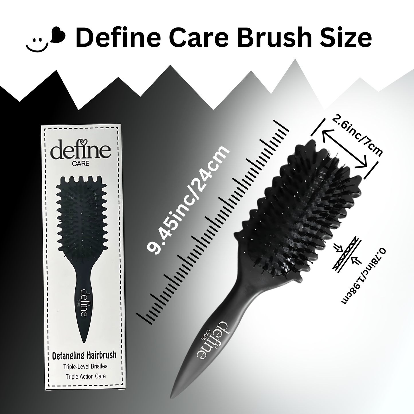Define Care 3 in 1 Curl Defining Brush for Natural Curls, Detangling Define Curl Brush for Women & Mens!