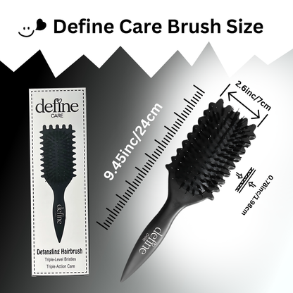 Define Care 3 in 1 Curl Defining Brush for Natural Curls, Detangling Define Curl Brush for Women & Mens!